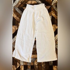 Just Living Women's Wide Leg Pants - white